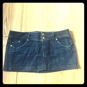 Denim mini skirt